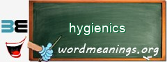 WordMeaning blackboard for hygienics